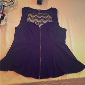 Torrid peplum top size 1